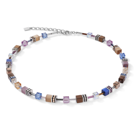 Coeur de Lion Ketting 2839/ /0740 Blue-Brown-Lilac