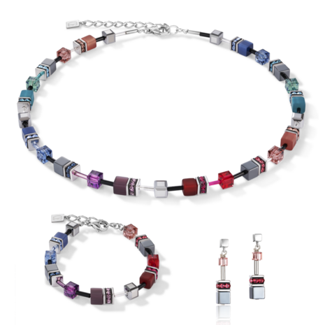 Coeur de Lion Ketting 2840/ /1578 Multicolor Art Nouveau