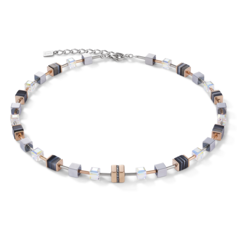 Coeur de Lion Ketting 4965/ /1630 Rosegold-Black