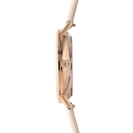 Coeur de Lion Horloge 7601/ /1036 Champagne Sunray Lederen band