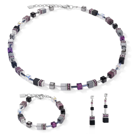 Coeur de Lion Ketting 5011/ /0824 Amethyst