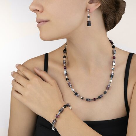 Coeur de Lion Oorbellen 5011/ /0824 Amethyst