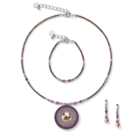 Coeur de Lion Ketting 5035/ /0824 Amethyst