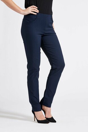 Laurie broek, model Kelly regular katoen blauw 29714-49970