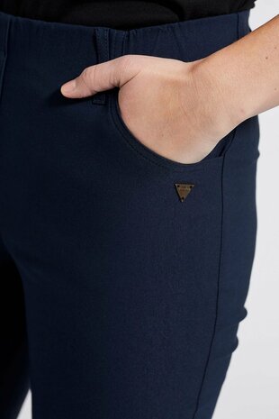Laurie broek, model Kelly regular katoen blauw 29714-49970