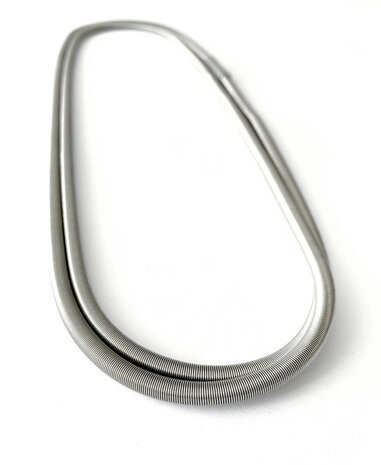 La Molla Collier Sense lange ketting metalen veren roestvrij staal 140640