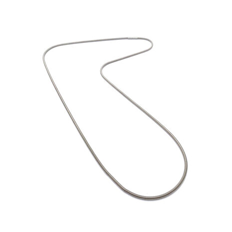 La Molla Collier Sense lange ketting metalen veren roestvrij staal 140640