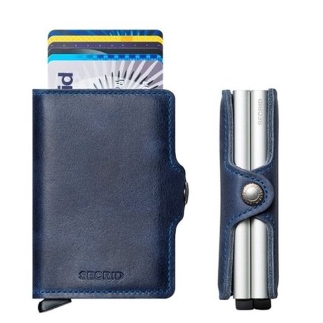 Secrid Twinwallet TV Vintage Bleu portemonnee