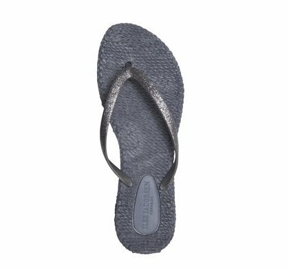 Ilse Jacobsen teenslipper met glitter Grijs