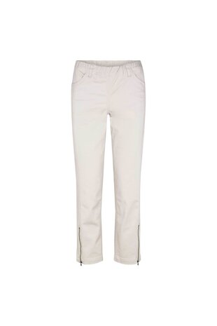 Laurie broek, model Piper Regular Cropped basis katoen sand 22465-25107