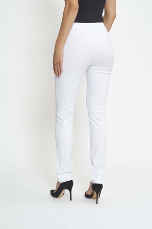 Laurie broek, model Slim basis viscose wit 27016-10970