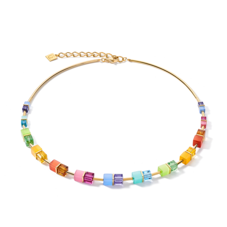 Coeur de Lion Ketting 5020/ /1535 Multicolour Rainbow-Gold
