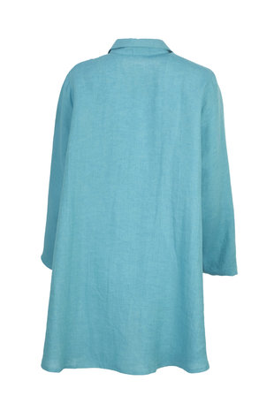 Ralston kleding, blouse Wally linnen turquoise