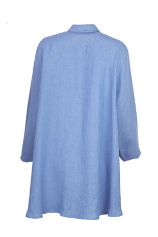 Ralston kleding, blouse Wally linnen lichtblauw