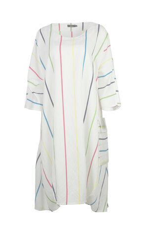 Ralston kleding, Jurk Siria wit multi