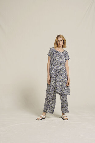 Two Danes kleding, jurk Raja blauw