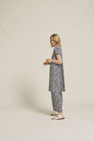 Two Danes kleding, jurk Raja blauw