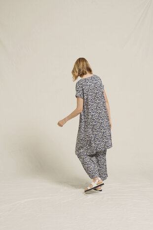 Two Danes kleding, jurk Raja blauw