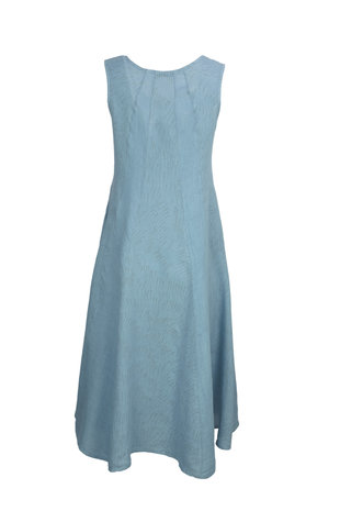 Bluebery kleding, jurk 9559 minnow print lichtblauw