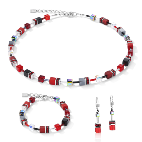 Coeur de Lion Ketting 4014/ /0312 Red-Haematite