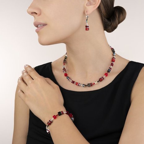 Coeur de Lion Ketting 4014/ /0312 Red-Haematite