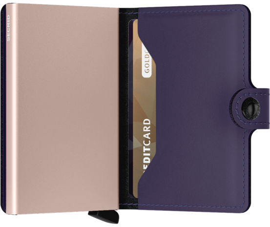 Secrid Miniwallet M Matte Purple-Rose portemonnee