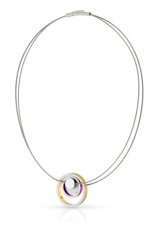 CLIC Ketting Special Edition SE2021 paars en goud