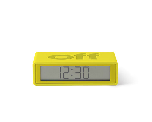 LEXON Flip Travel Clock Geel LR143J5 
