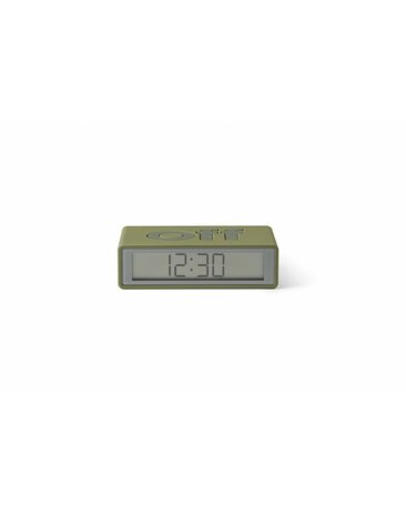 LEXON Flip Travel Clock legergroen LR151K9
