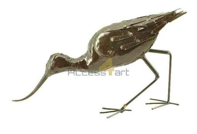 Metalen kluut drinkend, metalen vogel | Birdwoods