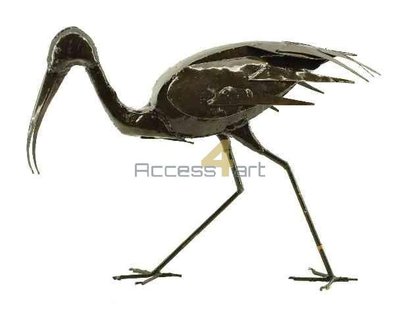 Metalen Heilige ibis vogel lopend, metalen vogel | Birdwoods