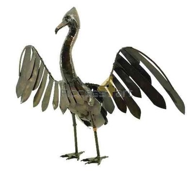 Metalen aalscholver middel, metalen vogel | Birdwoods