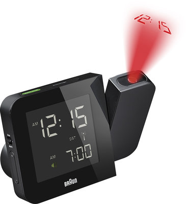 Braun digital clocks – BNC015BK-RC – projectieklok zwart