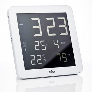 Braun digital clocks – BNC014WH-RC wit wand/tafel klok
