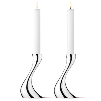 Georg Jensen Cobra kandelaar klein set van 2