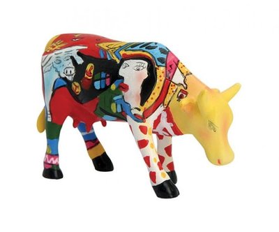 Cow Parade 46363 S A homage to Picowso's African Period