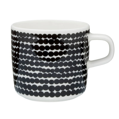 Marimekko servies Oiva koffiekop wit/zwart 2 dl 063292-190 