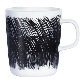 Marimekko servies Oiva beker wit/zwart 2,5 dl 066013