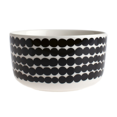 Marimekko servies Oiva kom wit/zwart 5 dl 063300-190 