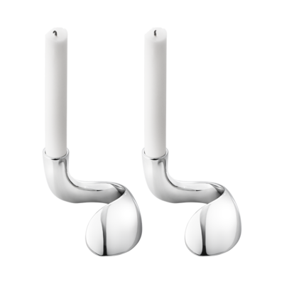 Georg Jensen Bloom kandelaar set van 2