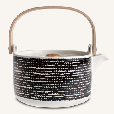 Marimekko servies Oiva theepot wit/zwart 7 dl 063305-190 