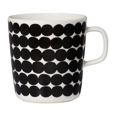 Marimekko servies Oiva beker groot wit/zwart 4 dl 067497-190 