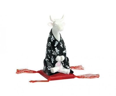 Cow Parade 46367 S Meditating Cow