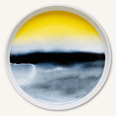 Marimekko servies Oiva bord 32 cm zwart/geel 066012-192 