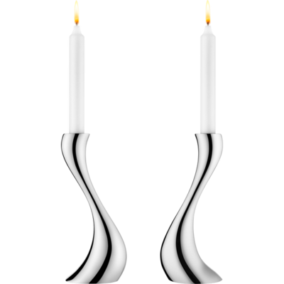 Georg Jensen Cobra kandelaar middel set van 2