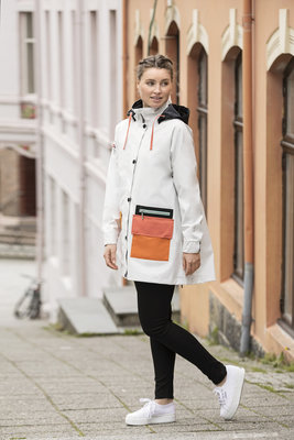 Blaest regenjas model Copenhagen wit