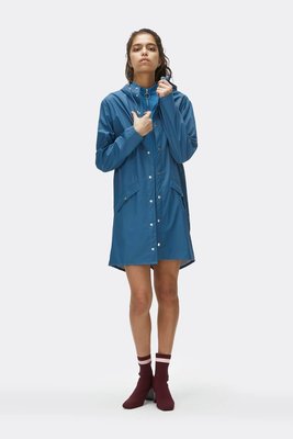 Rains Regenjas Long Jacket unisex faded blue 1202-42
