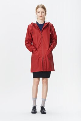 Rains Regenjas W Coat Jacket rood 1246-20