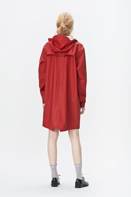 Rains Regenjas Long Jacket unisex rood 1202-20