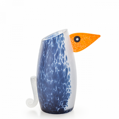 Glasstudio Borowski Pingu Blue White Small